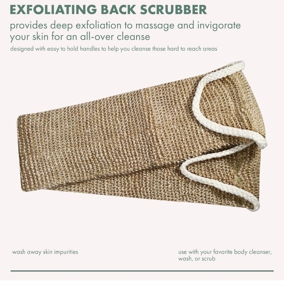 EcoTools Exfoliating Plant Based Back Scrubber Jute New - Picture 4 of 8